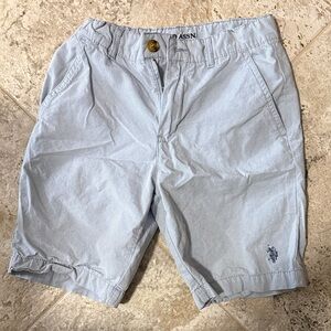 U.S. Polo Assn. Men's Sky Blue Flat Front Shorts